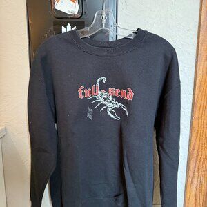 Full Send Scorpion Graphic Crewneck Sweatshirt Black Size M